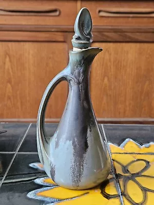 Buy Denbac Small Irridescent Ceramic Decanter Vase Art Nouveau Deco • 14.99£