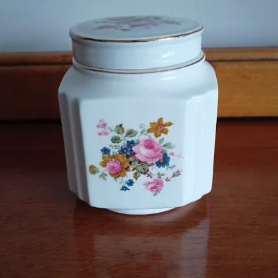 Buy Vintage Sadler England Pottery Ceramic Rose Floral Ginger Jar • 15£