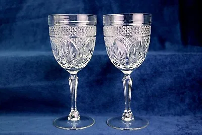 Buy Cristal D'Arques Antique Clear 7   Wine Glasses Set Of 2 No Knob • 18.04£