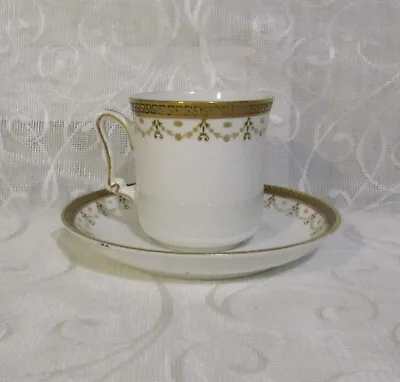 Buy Vintage Sutherland Art China Coffee Cup And Saucer Swags & Greek Key Design • 5.99£