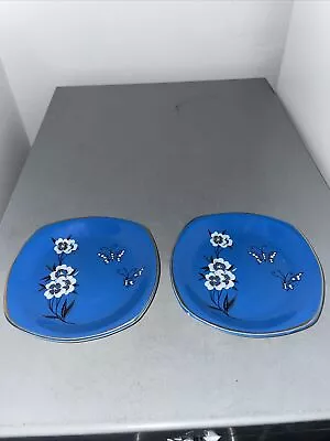 Buy Vintage Palissy Canton Pattern 2 X Blue Trinket Dishes • 4£