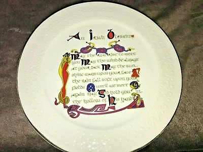 Buy Donegal China Irish Parian Plate With “An Irish Blessing” Verse  8 1/2 Inches • 6£