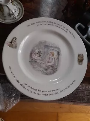 Buy Wedgwood Collectors Beatrix Potter Plate Mrs Tiggy-Winkle Having Tea • 1.50£