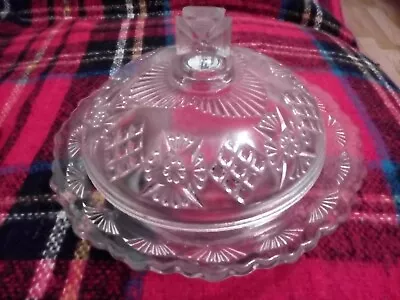 Buy Vintage Crystal Glass Sweet Chocolate Candy  Bowl Dish With Lid • 4£