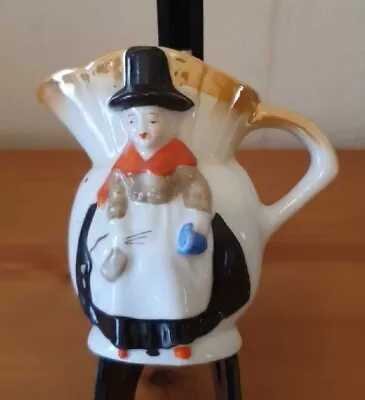 Buy Creamer Hand Painted Miniature With A Figure Of A Traditional Welsh Lady Design • 5£