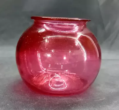 Buy Superb Antique Georgian Cranberry Glass Leech Pot Jar Medicine 2 • 44.99£
