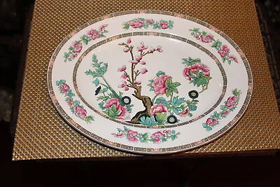 Buy Vintage Maddock England Indian Tree Platter Tray 14 & 1/4  Long Platter • 28.38£