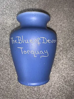Buy Vintage The Blue Of Devon Tourquay Devonmoor Pottery Vase • 8£