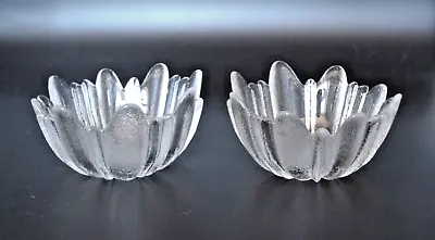 Buy 2 Dartington Crystal Glass Hollywood Design Small Dessert Bowls By Frank Thrower • 15£