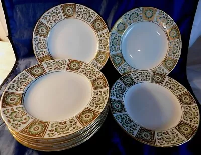 Buy Royal Crown Derby English Bone China GREEN DERBY PANEL 9  LUNCHEON Plate A.1237 • 33.17£