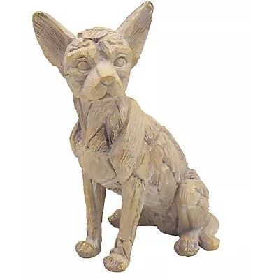 Buy Chihuahua Ornament Figurine Resin Driftwood Style Statue • 18.99£