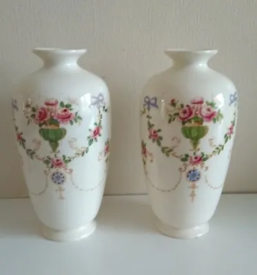 Buy Crown Ducal Pair Of  Antique Vases Stamped Circa 1915 / 1920 • 25£