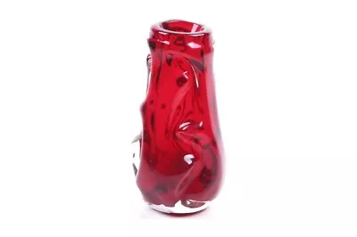 Buy Mid-century Whitefriars Ruby Red Knobbly Vase By William Wilson/ Harry Dyer 18cm • 39.50£