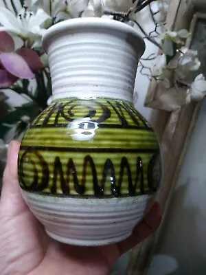 Buy Old Vintage Retro Midcentury Austrian Ceramic Pottery Vase  Fat Lava 15cm Tall • 20£