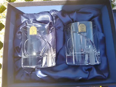 Buy A Pair Italia Da Vinci Grosseto Cut Crystal Glass Tumblers, 290ml, Set Of 2, Cle • 25£