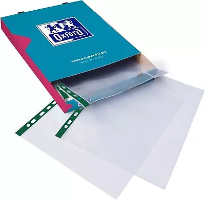 Buy A4 Glass Clear Punched Pockets, Box Of 200 Extra Durable Poly Pockets • 21.49£