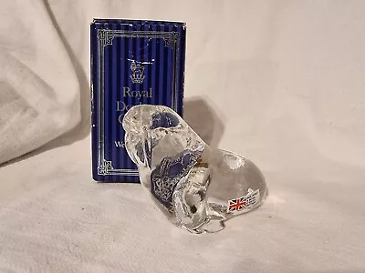 Buy Royal Doulton Lead Crystal Glass Walrus Paperweight Figure Boxed With Sticker • 10£