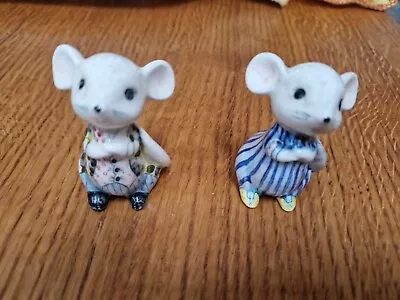 Buy A Lovely Pair Of  Miniature Rye Pottery Mice . In Great Condition • 12.52£