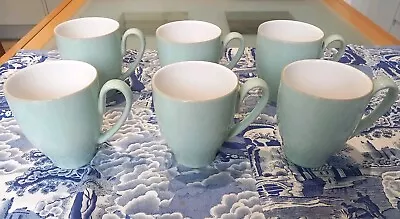 Buy Denby Pure Green - 6 Mugs In Great Used Condition  • 30.99£