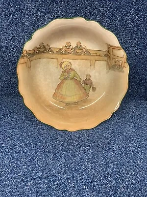 Buy Royal Doulton Dickens Ware Mrs Bardell  Scalloped Edge Bowl. D3020.-Pre-owned • 13£