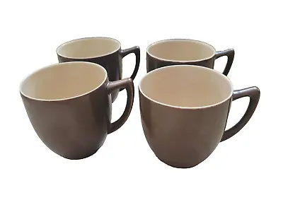 Buy 4x Branksome China Pixie Brown & Sahara Demi Tasse Expresso Cups Graceline 50s • 10£