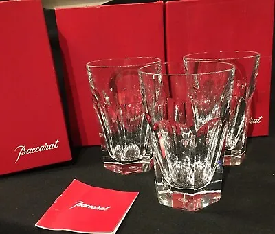 Buy Baccarat Harcourt 1841 Crystal Highball Glasses X3 Excellent Condition • 295£