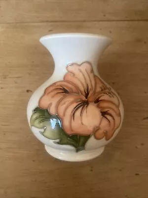 Buy Small Moorcroft Magnolia Vase. Pink On Cream Base. 10cm  Tall 1990s Collectable • 19.63£