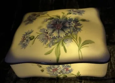 Buy Hammersley Floral Trinket Box Blue Dianthus Bone China,Vintage,Collectable, Rare • 6.99£