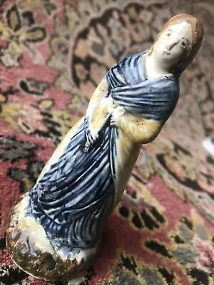 Buy Georgian Staffordshire Pottery Pratt Pearlware Figurine-Maiden-13cm • 48£