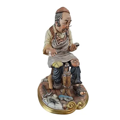 Buy Capodimonte Figurine The Cobbler Signed By Artist 23.5 Cm High Vintage • 80£