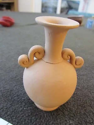 Buy Gorgeous Small Unglazed Pottery Vase 9cm Tall - No Damage • 4.99£