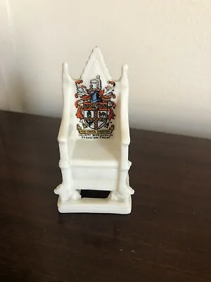 Buy WH Goss Crested China - Westminster Abbey Coronation Chair 578694 • 9.95£