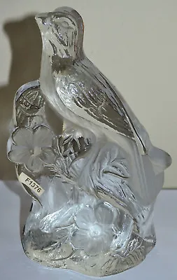 Buy Viking Glass Art Sculpture Clear & Frosted Bird Robin Figure Desk Paper Weight  • 11.37£