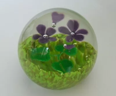 Buy Caithness  Wildflower Collection  Violets Paperweight - Helen MacDonald - 3  • 27.50£