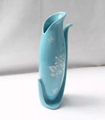 Buy Vintage Burleigh Ware Art Nouveau Vase. Stunning Blue & White Ceramic Vase • 20£