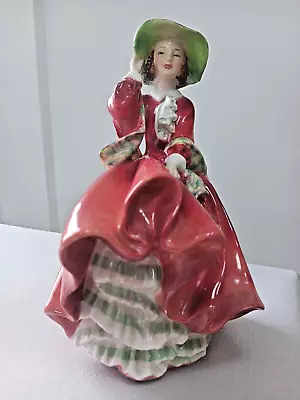 Buy Royal Doulton Figurine Lady Top O' The Hill HN 1834 - Rd No 822821 In Red Dress • 4.20£
