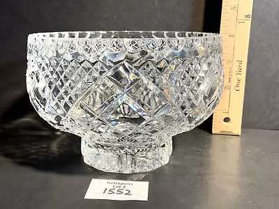 Buy Vintage Brilliant Patterned Glass Centerpiece Bowl • 45.36£