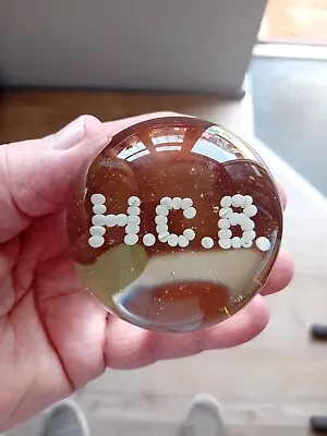 Buy Interesting And Rare Antique Paperweight H.c.b. Philadelphia Flint Glass Works • 15£