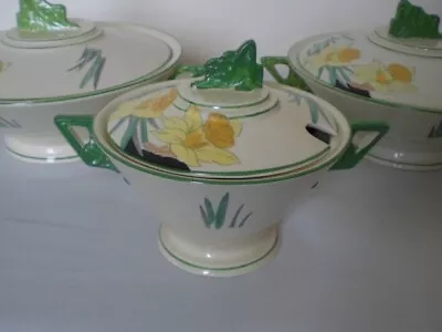 Buy Burleigh Ware Art Deco Zenith Small Soup Tureen. Daffodil 4813 Pattern. VGC • 12£