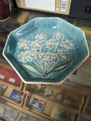 Buy Jo Lester Isle Of Wight Pottery - Teal & Flowers Pattern Deep Dish • 23£