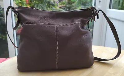Buy Marks & Spencer Brown Leather Shoulder Bag Bitter Chocolate • 9.99£