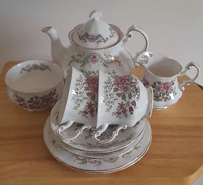 Buy Royal Standard Mandarin Tea For Two Set, Cups, Saucers, Plates, Pot, Milk, Sugar • 20£