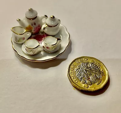 Buy Miniature China Teaset For A Dollshouse • 6£