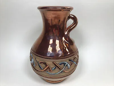 Buy Vintage Spanish Mejias Polonio Pitcher And Vase Matching Copper Lustre • 14.99£