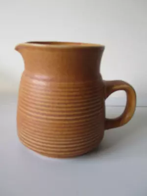 Buy Langley Pottery Jug Brown Milk Ribbed Design Mid Century Denby • 7.99£