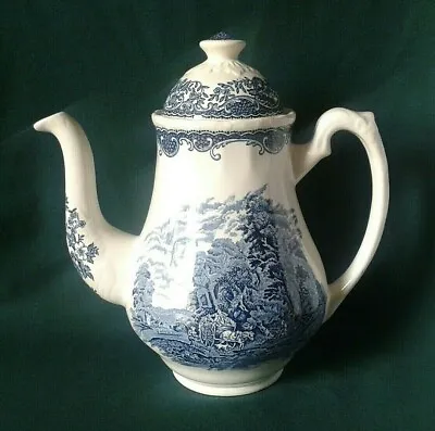 Buy Barker Bros Royal Tudor Ware Olde England Coffee Pot Ironstone Coffee Pot Blue • 44.95£
