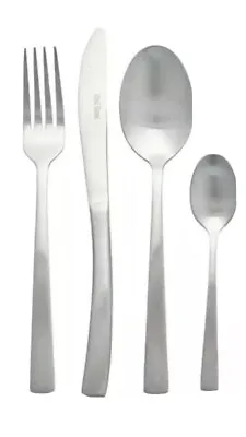 Buy Ideal Home 16 Pieces Cutlery Set In A Matt Finish Stainless Steel BNIB • 9.97£
