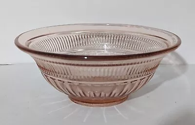 Buy Vintage Anchor Hocking 6.5  Pink Depression Glass Nesting Mixing Bowl Kitchen • 14.48£