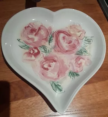 Buy Beautiful And Rare Portmeirion Amabel Large Heart Shaped Dish By Jo Gorman • 22£