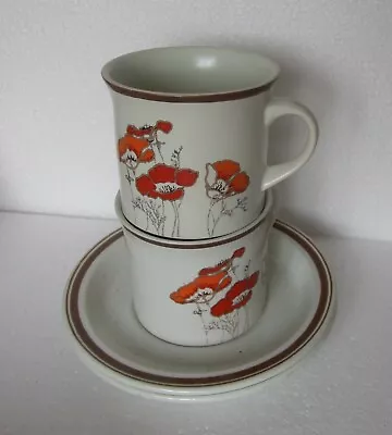 Buy 2 Royal Doulton Lambethware, Fieldflower  Vintage Tea Cup And Saucer • 9.99£